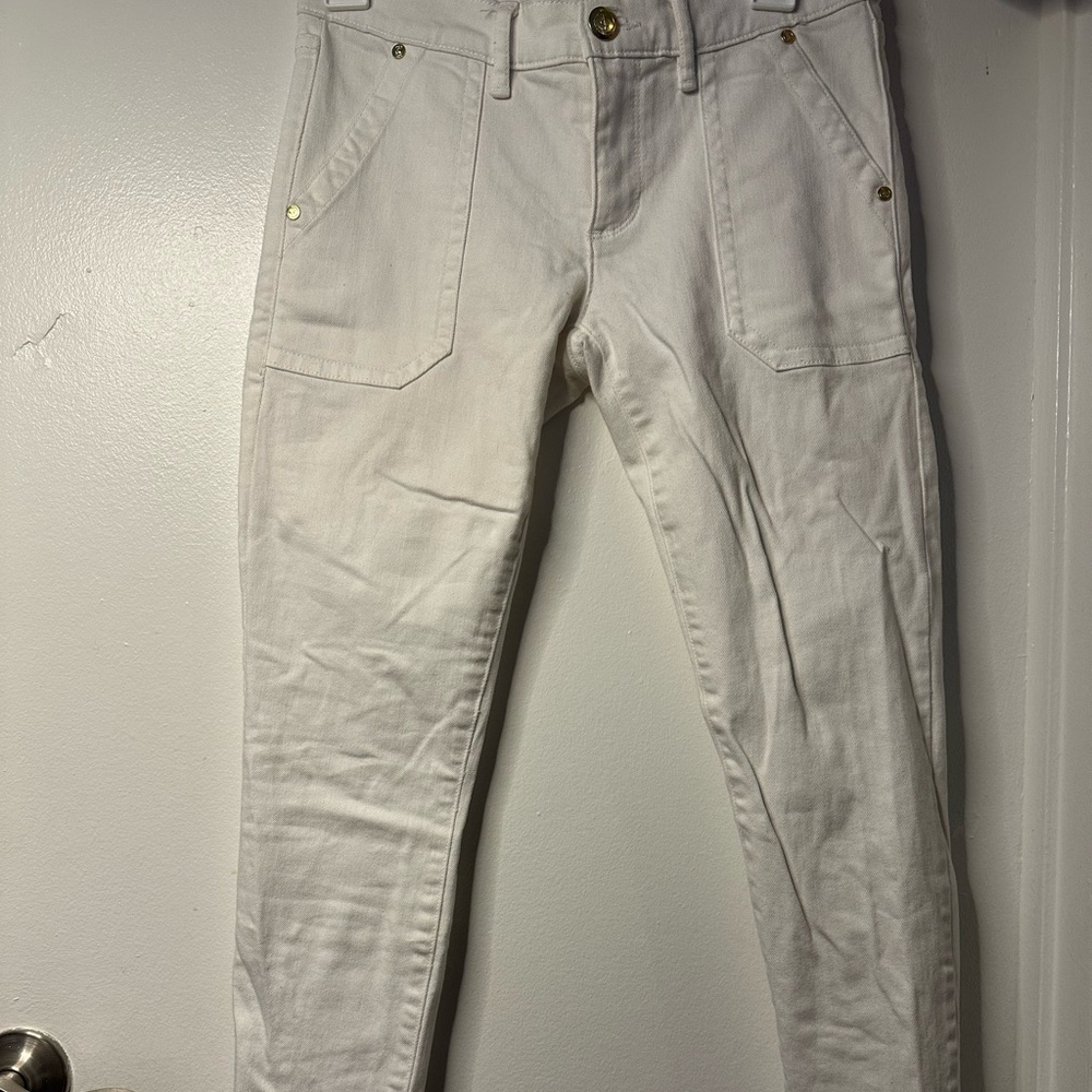 Vintage Juicy Couture Women's Cream Skinny Jeans